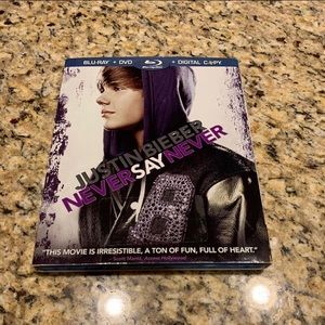 Justin Bieber Never Say Never Blu-ray and DVD